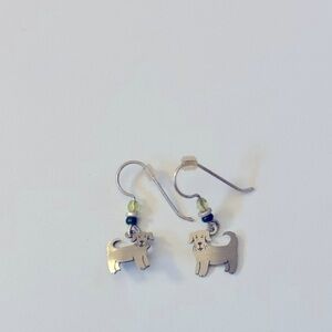 Handmade dog earrings